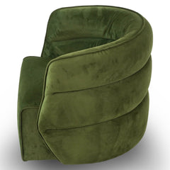 Silla giratoria Walden - Terciopelo verde
