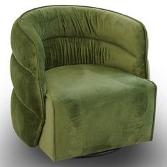 Silla giratoria Walden - Terciopelo verde