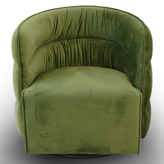 Silla giratoria Walden - Terciopelo verde