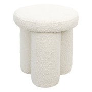 Wesley Ivory Boucle Stool