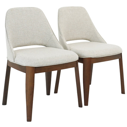 Juego de 2 sillas de comedor Weston - Lino beige