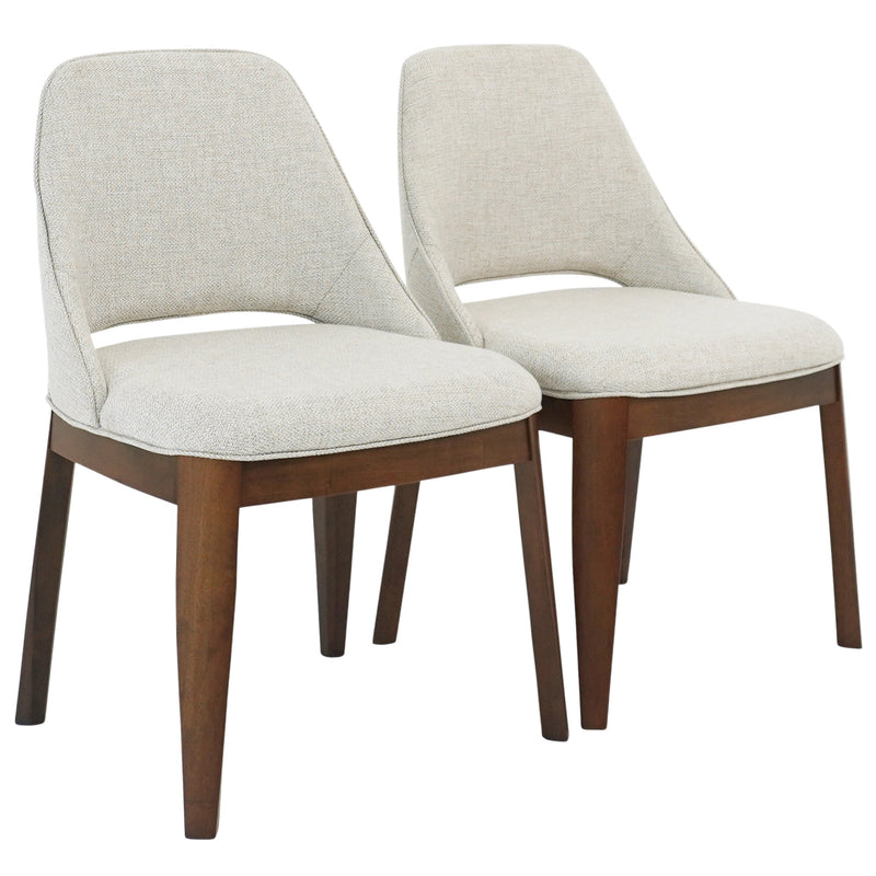 Juego de 2 sillas de comedor Weston - Lino beige
