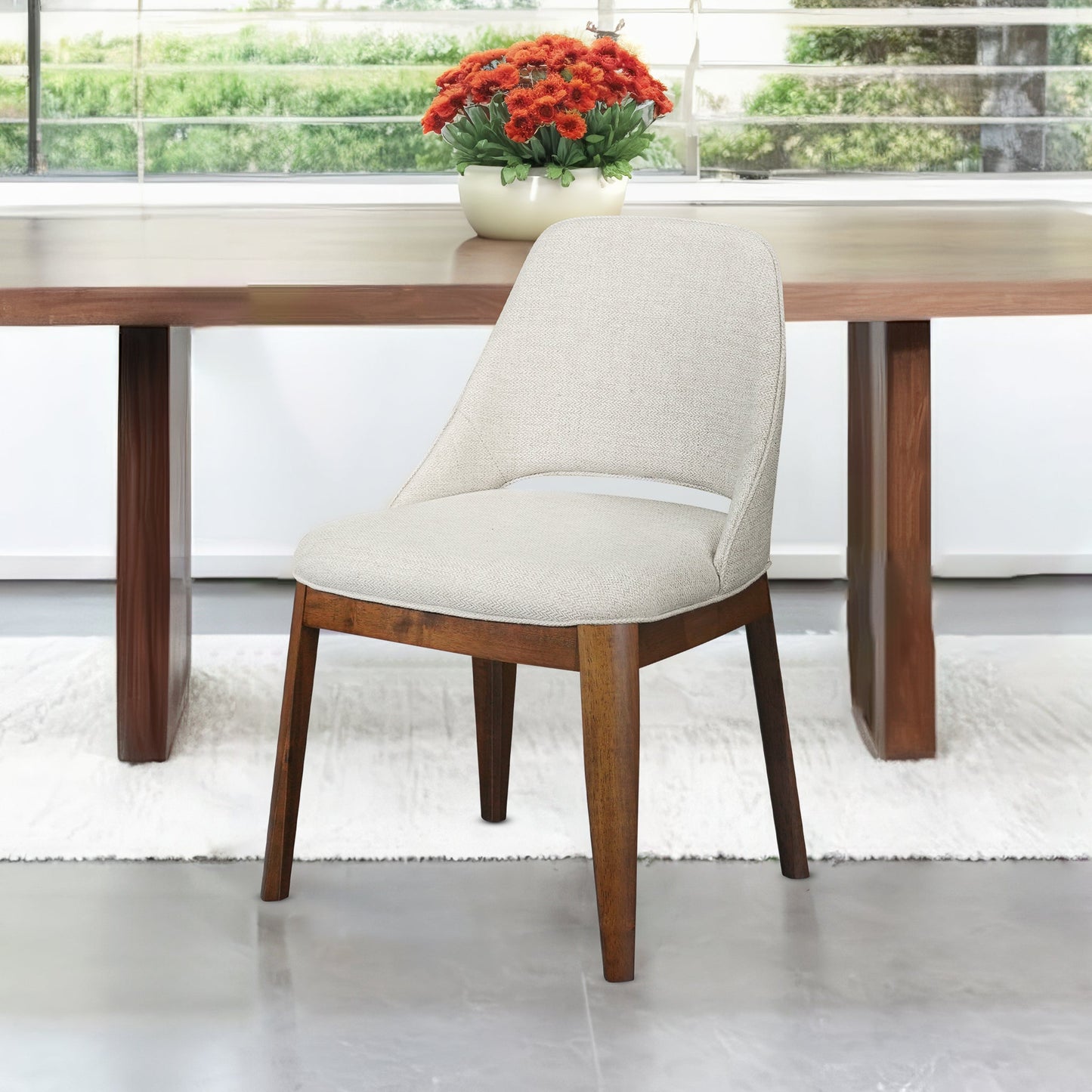 Juego de 2 sillas de comedor Weston - Lino beige