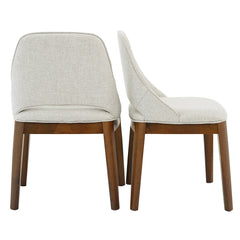 Juego de 2 sillas de comedor Weston - Lino beige