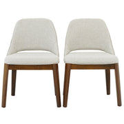 Juego de 2 sillas de comedor Weston - Lino beige