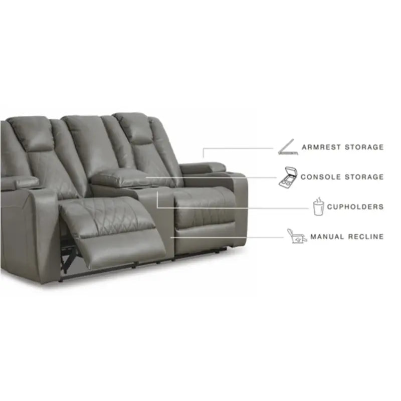 Mancin Reclining Loveseat with Console