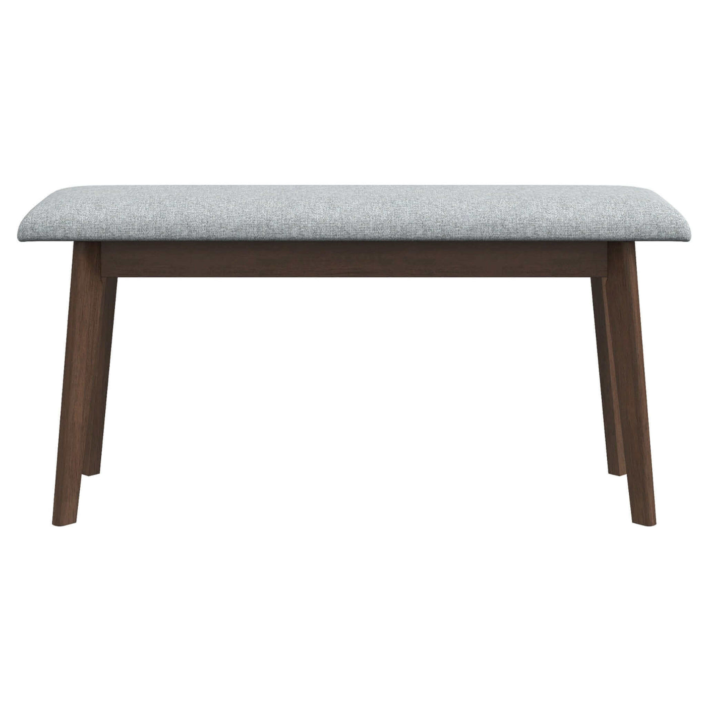 Banco Carlos de madera maciza tapizado en tela de 91 cm