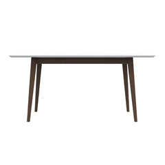 Mesa de comedor rectangular de madera maciza de estilo moderno Levi de 120 cm