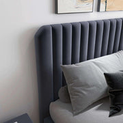Bethany Velvet Upholstered Platform Bed Queen