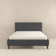 Cama Graceville King con plataforma de tela