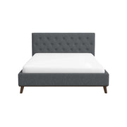 Cama Graceville King con plataforma de tela