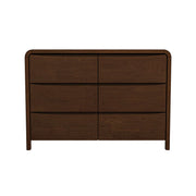 Lionel Mid Century Modern Solid Wood 6-Drawer Dresser