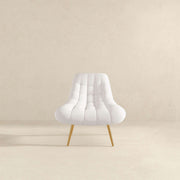 Sillón francés de bouclé Aubrey