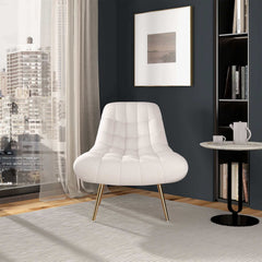 Sillón francés de bouclé Aubrey