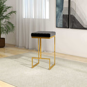 Joel Black Velvet Counter Stool
