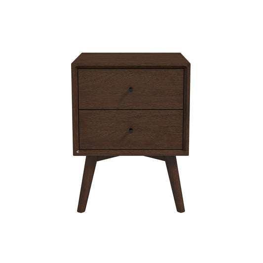 Caroline Walnut Night Stand 2-Drawer