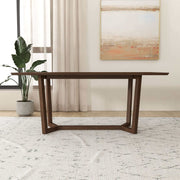 Mesa de comedor Marina de madera maciza en color marrón