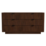 Lola Mid Century Modern Walnut Dresser With 6 Drawers
