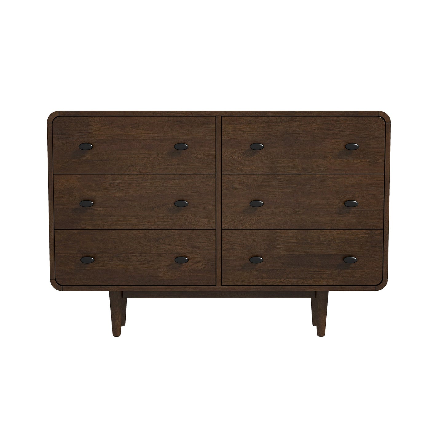 Alexa Mid Century Modern Dresser 6 Drawers