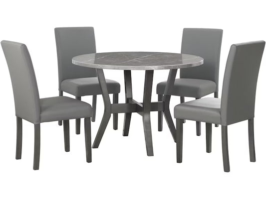 Ambridge Round 5PC Dining Set - Dining Height