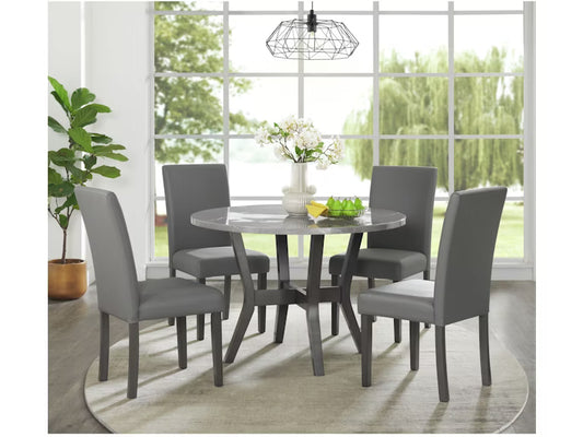 Ambridge Round 5PC Dining Set - Dining Height