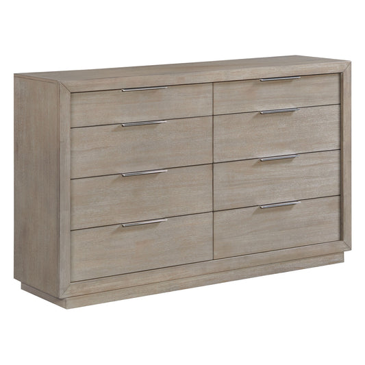 Arcadia 8-Drawer Dresser in Grey