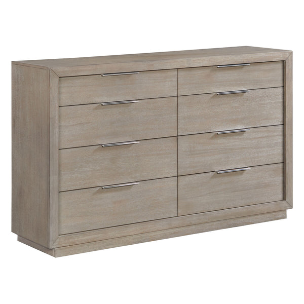Arcadia 8-Drawer Dresser in Grey