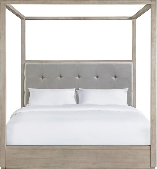 Arcadia Canopy Bed in Grey