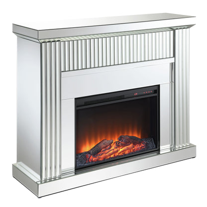 Ardell Fireplace with modern grey finish and remote control