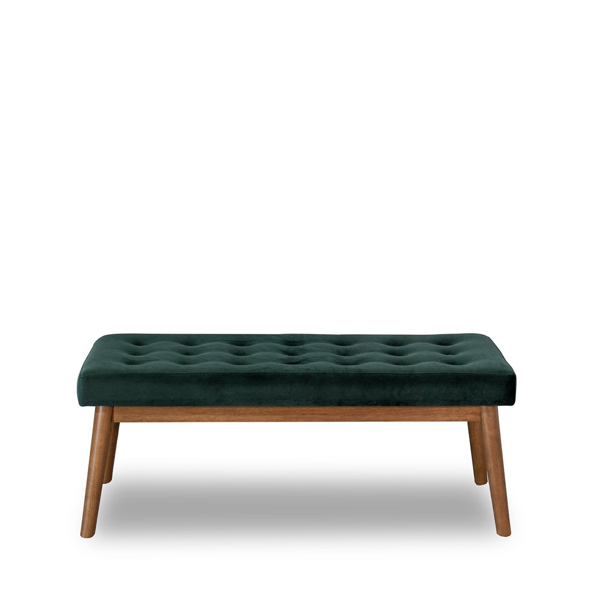 Banco moderno Delilah - Terciopelo verde