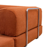 Estelle Orange Corduroy Daybed