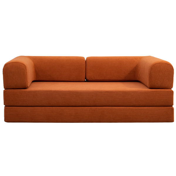 Estelle Orange Corduroy Daybed