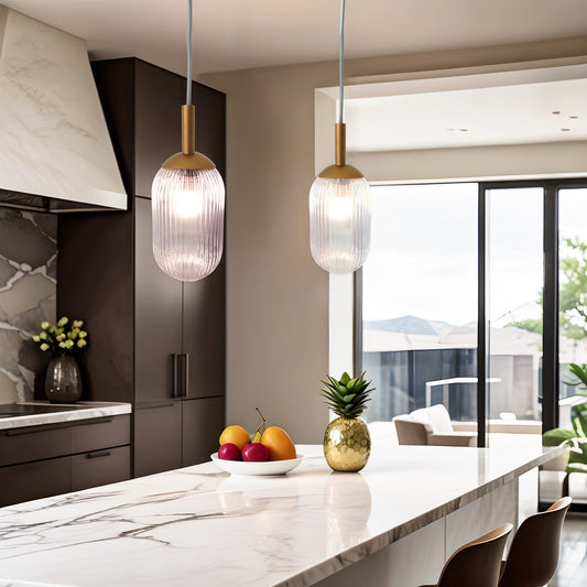 Dover Pendant Lamp - Bronze and Clear