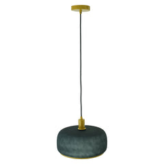 Lámpara colgante Dune - Negro pulverizado y dorado