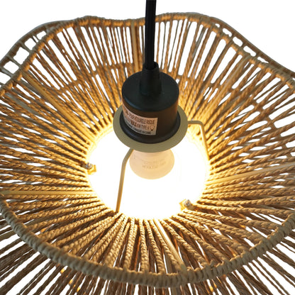 Dunham Pendant Lamp - Black and Natural