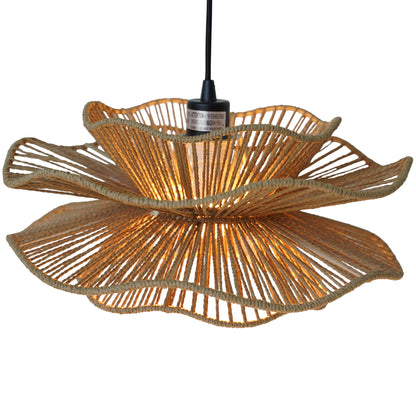 Dunham Pendant Lamp - Black and Natural