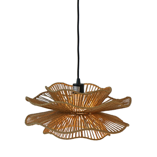 Dunham Pendant Lamp - Black and Natural