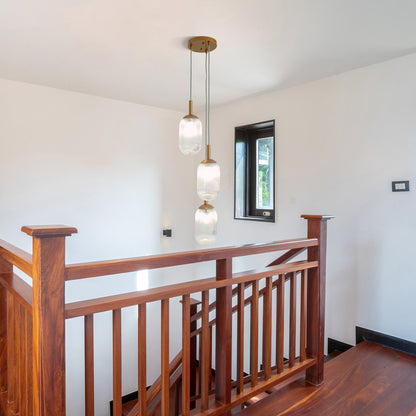 Lámpara colgante Gala - Bronce y transparente