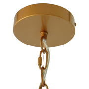 Lámpara colgante Garnet - Oro grueso + Cristal transparente
