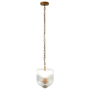 Lámpara colgante Garnet - Oro grueso + Cristal transparente