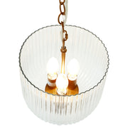 Lámpara colgante Garnet - Oro grueso + Cristal transparente