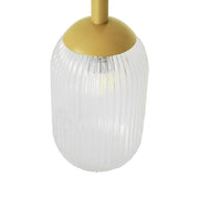 Lámpara colgante Gemma - Dorada y transparente