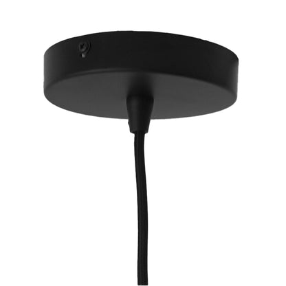 Lámpara colgante Giza - Negra y transparente