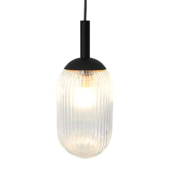 Giza Pendant Lamp - Black and Clear