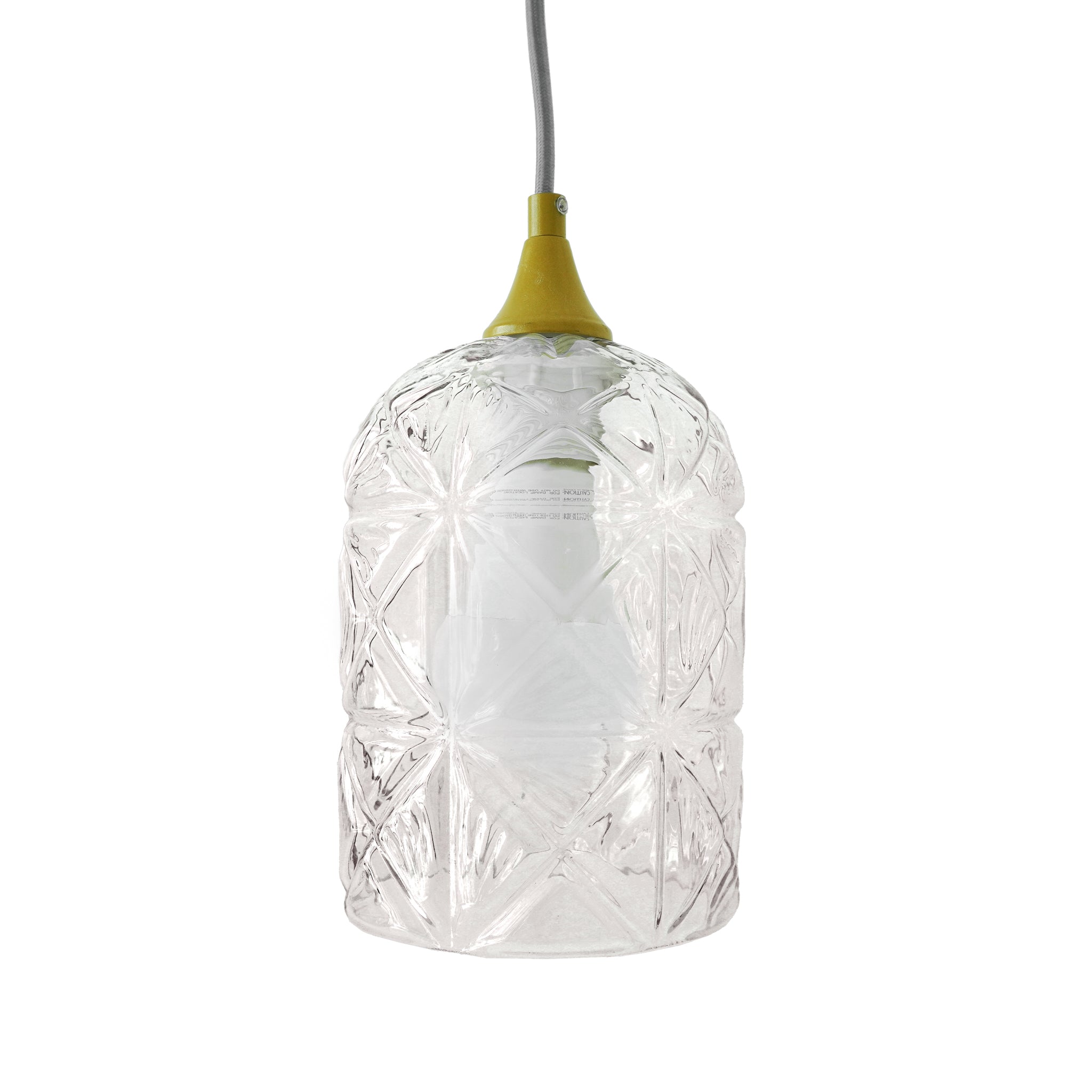 Lámpara colgante Glowline - Dorada y transparente