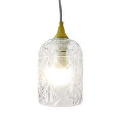Lámpara colgante Glowline - Dorada y transparente