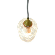 Lámpara colgante Glowline - Dorada y transparente