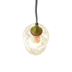 Lámpara colgante Glowline - Dorada y transparente