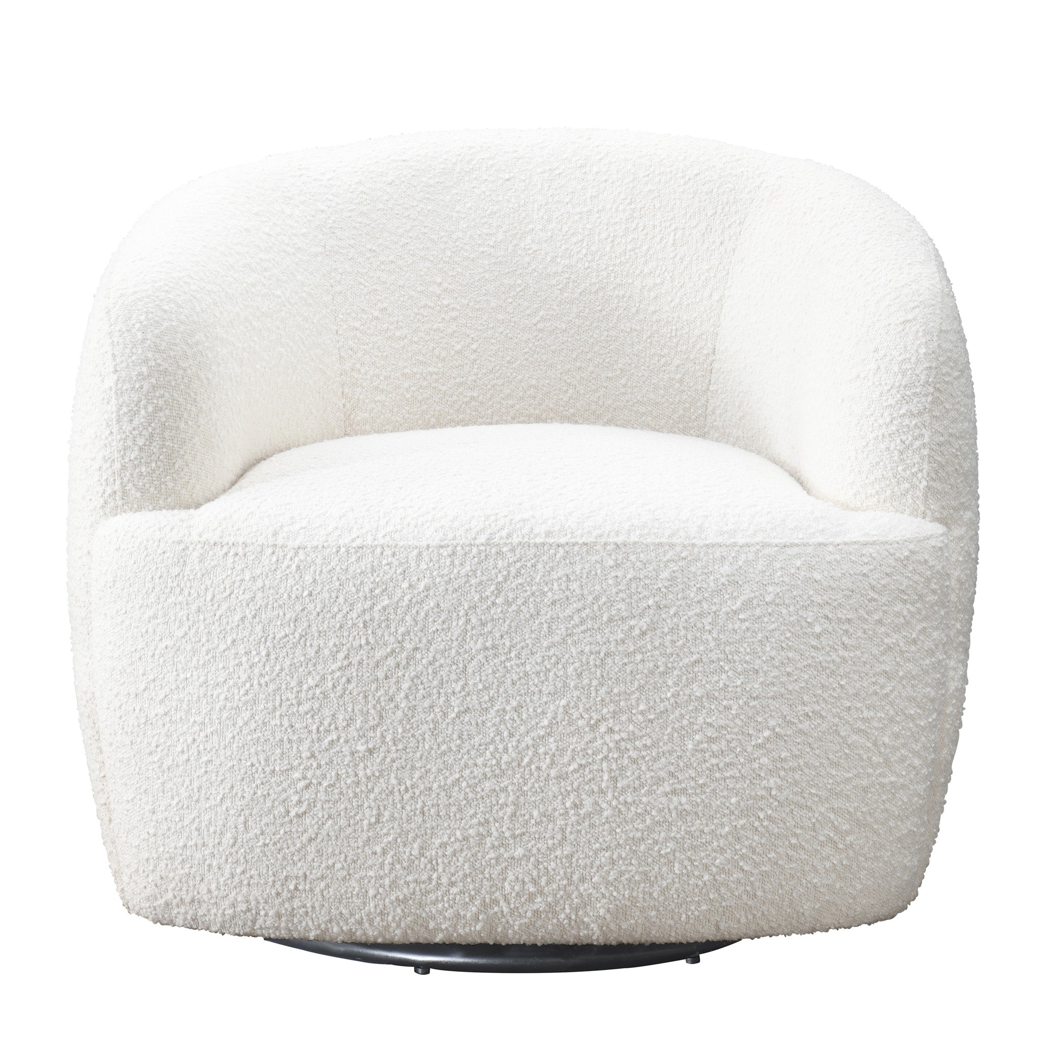 Silla giratoria Mina White Boucle