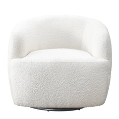Silla giratoria Mina White Boucle